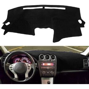 Dash Cover Dashboard Cover Mat Carpet Pad Fit for Nissan Altima 2007 2008 2009 2010 2011 2012 (Black) Y29