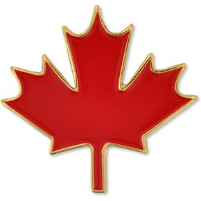 PinMart Canada Day Maple Leaf Canadian Enamel Lapel Pin