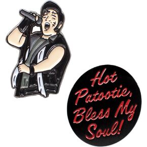 The Unemployed Philosophers Guild Eddie Enamel Pin Set - Officially Licensed Rocky Horror Show Themed Pins with Strong Rubber Backing Clasps