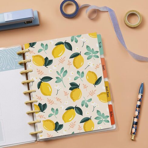 Avery Planner Dividers for Happy Planner 9-disc Classic Size Planners, 4-Tab Set, Fruit Punch Food Design, 1 Set (25483) in Saudi Arabia