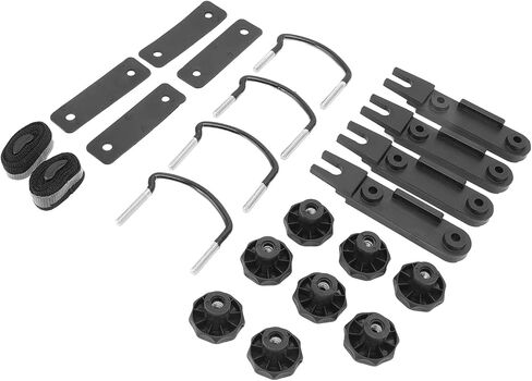 4 قطع صندوق السقف العالمي U Bolt Clamps طقم تركيب السقف مع 8 حشيات مطاطية، 4 لوحة معززة، 8 صامولة قفل، 2 ضمادة، ملحقات أمتعة السقف لمعظم الموديلات in Saudi Arabia