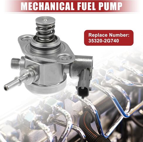 ACROPIX High Pressure Fuel Pump Fit for Hyundai Santa Sonata Tucson 2014-2015 Fit for Kia Optima Sorento Sportage High Pressure Mechanical Fuel Pump 35320-2G740 - Pack of 1 Silver Tone in Saudi Arabia
