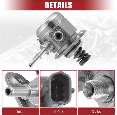 ACROPIX High Pressure Fuel Pump Fit for Hyundai Santa Sonata Tucson 2014-2015 Fit for Kia Optima Sorento Sportage High Pressure Mechanical Fuel Pump 35320-2G740 - Pack of 1 Silver Tone in Saudi Arabia