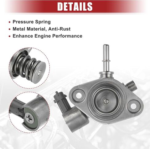 ACROPIX High Pressure Fuel Pump Fit for Hyundai Santa Sonata Tucson 2014-2015 Fit for Kia Optima Sorento Sportage High Pressure Mechanical Fuel Pump 35320-2G740 - Pack of 1 Silver Tone in Saudi Arabia