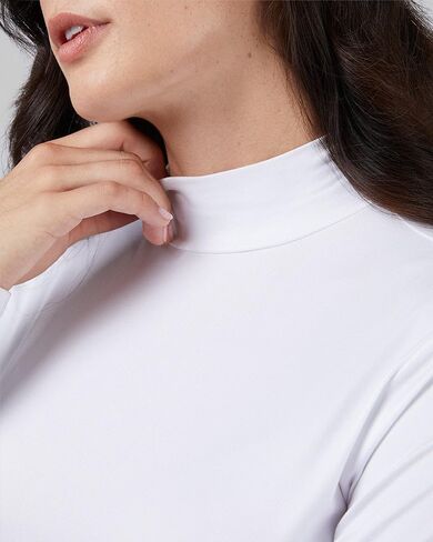 32 Degrees Women's Lightweight Baselayer Mock Top | Form Fitting | Long Sleeve | 4-Way Stretch | Thermal in Saudi Arabia