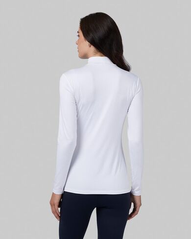 32 Degrees Women's Lightweight Baselayer Mock Top | Form Fitting | Long Sleeve | 4-Way Stretch | Thermal in Saudi Arabia