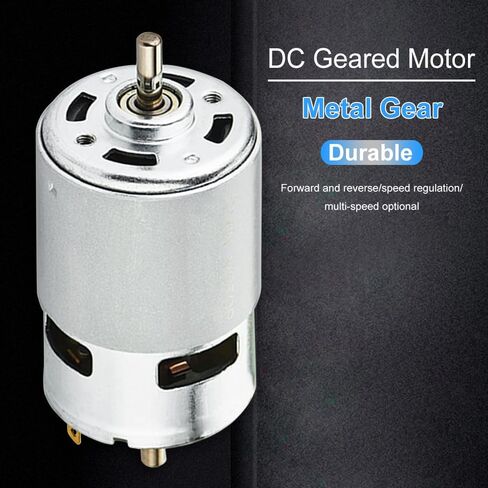 775 DC Motor 12-24V 12000RPM Large Torque Micro Motor for Power Tools/DIY Toys/Vacuum Cleaners Fans with Double Ball Bearing, High Speed DC Small Motor (1) in Saudi Arabia