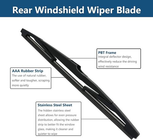 Rear Windshield Wipers Blade Arm Set for Hyundai Tucson 2022-2024 Back Glass Wiper Arm Blade Replacements All Seasons Fit in Saudi Arabia