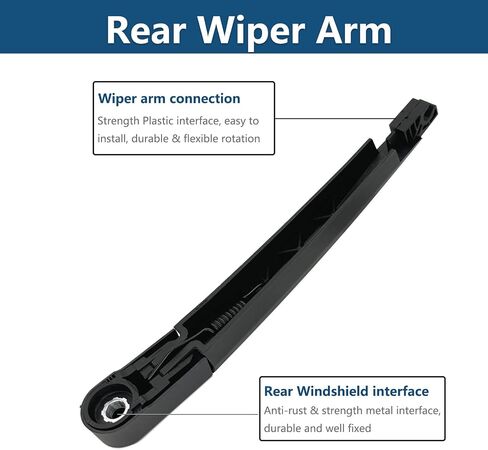 Rear Windshield Wipers Blade Arm Set for Hyundai Tucson 2022-2024 Back Glass Wiper Arm Blade Replacements All Seasons Fit in Saudi Arabia