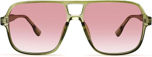 Retro Aviator Sunglasses for Women Men 70s Flat Aviator Sun Glasses Vintage Square Shades in Saudi Arabia