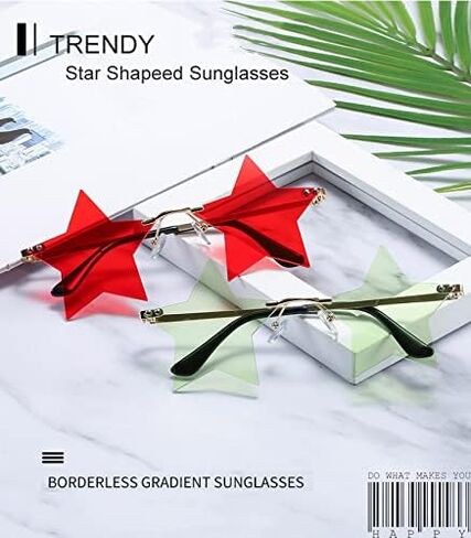 BOJOD Dripping Heart Shaped Sunglasses for Women Heart Glasses Trendy Sunglasses for Party in Saudi Arabia