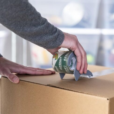Duck Brand 393185 1.88 Inch by 22.2 Yard EZ Start Carton Sealing Tape with Dispenser, Clear in Saudi Arabia