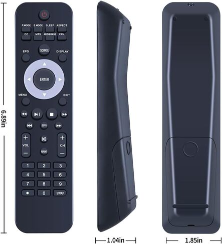 PZL TZH-054 Replacement Remote Control fit for Polaroid HDTV LED TV 50GSR3000 32GSD3000 55GSR3000 40GSR3000 22GSD3000 32GSR3000FC 24GSR3000 40GSR3000FC 32GSR3000FA 32GSR3000 24GSD3000 in Saudi Arabia