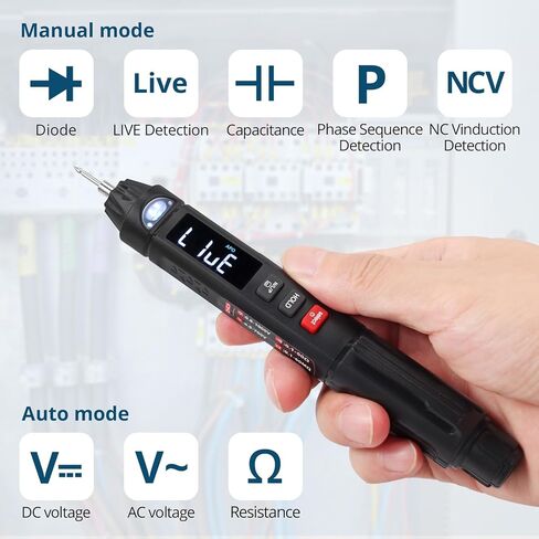 جهاز قياس متعدد ذكي 3 في 1 مع قلم اختبار جهد عدم الاتصال ومقياس تسلسل الطور TRMS 6000 عدد قلم كهربائي متعدد التعريف التلقائي in Kuwait