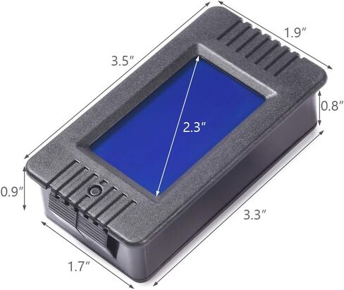 MICTUNING AC LCD عرض رقمي متعدد مقياس التيار الكهربائي الفولتميتر 80-260 فولت 0-100A الجهد الحالي تردد الطاقة عامل الطاقة متر مع محول تيار أساسي منفصل in Kuwait