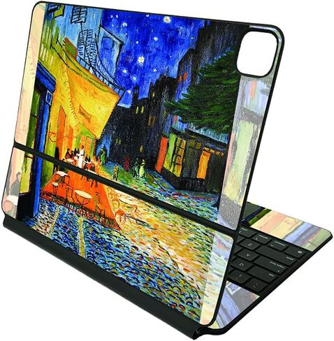 جلد MIGHTY SKINS متوافق مع لوحة مفاتيح Apple Magic لجهاز iPad Pro 12.9 بوصة (الجيل الخامس) - زهر منتصف الليل | غطاء ملتف من الفينيل واقٍ ومتين وفريد ​​من نوعه | سهل الاستخدام | صنع في الولايات المتحدة الأمريكية in Kuwait