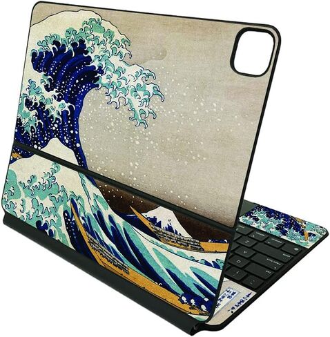 جلد MIGHTY SKINS متوافق مع لوحة مفاتيح Apple Magic لجهاز iPad Pro 12.9 بوصة (الجيل الخامس) - زهر منتصف الليل | غطاء ملتف من الفينيل واقٍ ومتين وفريد ​​من نوعه | سهل الاستخدام | صنع في الولايات المتحدة الأمريكية in Kuwait
