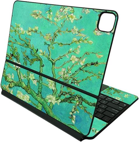 جلد MIGHTY SKINS متوافق مع لوحة مفاتيح Apple Magic لجهاز iPad Pro 12.9 بوصة (الجيل الخامس) - زهر منتصف الليل | غطاء ملتف من الفينيل واقٍ ومتين وفريد ​​من نوعه | سهل الاستخدام | صنع في الولايات المتحدة الأمريكية in Kuwait