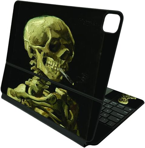 جلد MIGHTY SKINS متوافق مع لوحة مفاتيح Apple Magic لجهاز iPad Pro 12.9 بوصة (الجيل الخامس) - زهر منتصف الليل | غطاء ملتف من الفينيل واقٍ ومتين وفريد ​​من نوعه | سهل الاستخدام | صنع في الولايات المتحدة الأمريكية in Kuwait