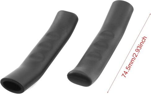 مقبض الفرامل غطاء سيليكون كم 2 أزواج أسود دراجة الفرامل رافعة قبضة غطاء حامي لركوب الدراجات على الطرق الجبلية، غطاء رافعة الفرامل الدراجة in Kuwait