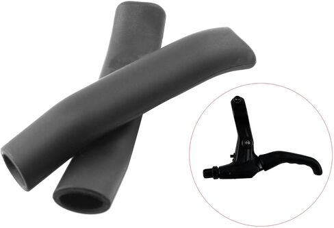 مقبض الفرامل غطاء سيليكون كم 2 أزواج أسود دراجة الفرامل رافعة قبضة غطاء حامي لركوب الدراجات على الطرق الجبلية، غطاء رافعة الفرامل الدراجة in Kuwait