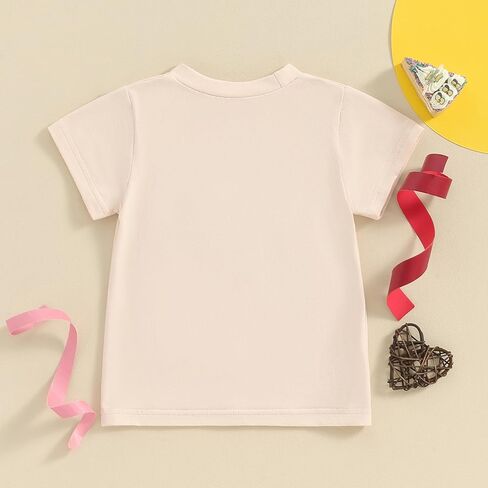 Toddler Baby Girl Boy Birthday Outfit One/Two/Three/Four/Five/Six Embroidery T-shirt Shirts Birthday Gift in Saudi Arabia