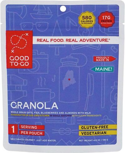 GOOD TO-GO Granola | Camping Food, Backpacking Food | Just Add Water Meals, Backpacking Meals | Dehydrated Meals Taste Better Than Freeze Dried Meals in Saudi Arabia