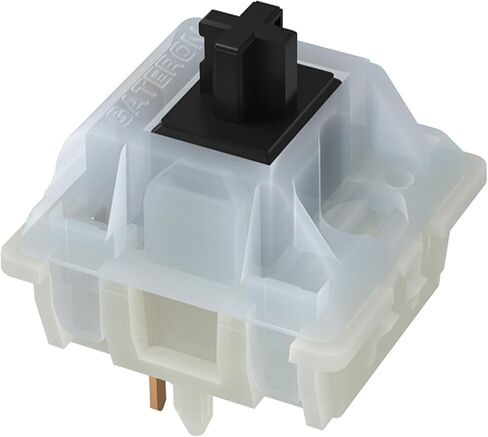 GATERON KS-3X1 Milky Black Linear Keyboard Switches, Full Milky Through-Hole LED 5 Pin Key Switches Compatible for MX Mechanical Keyboard (35PCS) in Saudi Arabia