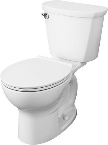 American Standard 609DA001.020 مرحاض Cadet PRO مكون من قطعتين مع مقعد إغلاق بطيء وحلقة شمع، واجهة مستديرة، ارتفاع قياسي، أبيض، 1.28 gpf in Saudi Arabia