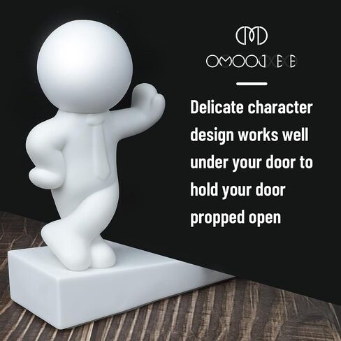 Decorative Gray Door Stopper, 2 Pack, Non-slip, Lightweight, Cute Design for Home and Office in Saudi Arabia