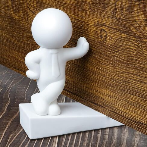 Decorative Gray Door Stopper, 2 Pack, Non-slip, Lightweight, Cute Design for Home and Office in Saudi Arabia