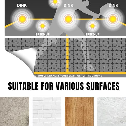 وسادة PodiuMax Pickleball Dink لتحسين الدقة والتحكم، مساعد التدريب على كرة Pickleball Rebounder، ملصق مثقاب للحائط في الهواء الطلق in Kuwait