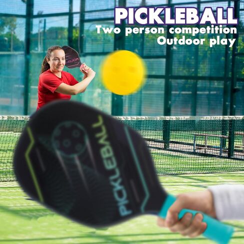 Pickleball Paddles Set of 2 with 4 Pickleball Balls, Pickleball Set,Pickleball Paddle Gifts for Men Women Beginners & Pros in Saudi Arabia