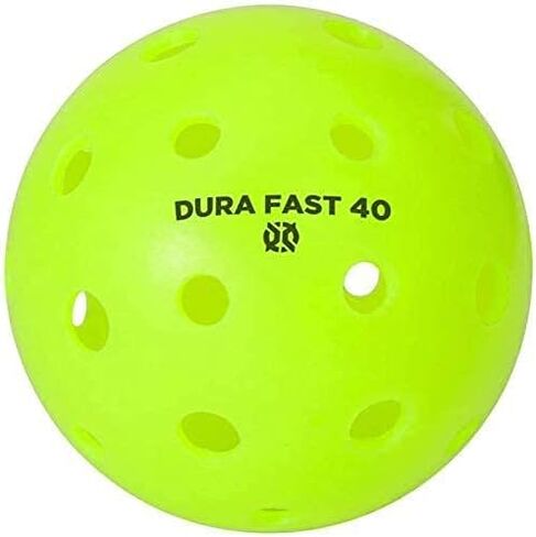 Dura Fast 40 Pickleballs | Outdoor Pickleball Balls | Neon | Two Dozen 24 Balls | USAPA Approved and Sanctioned for Tournament Play, Professional Perfomance in Saudi Arabia