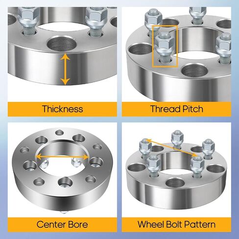 OCPTY 4PCS 5x135 to 5x4.5 Wheel Adapters 1.5 inch 12x1.5 Studs 87.1mm Hub Bore Forged Wheel Adapters 5 Lug fit for Blackwood for Expedition for F-150 for F-150 Heritage in Saudi Arabia