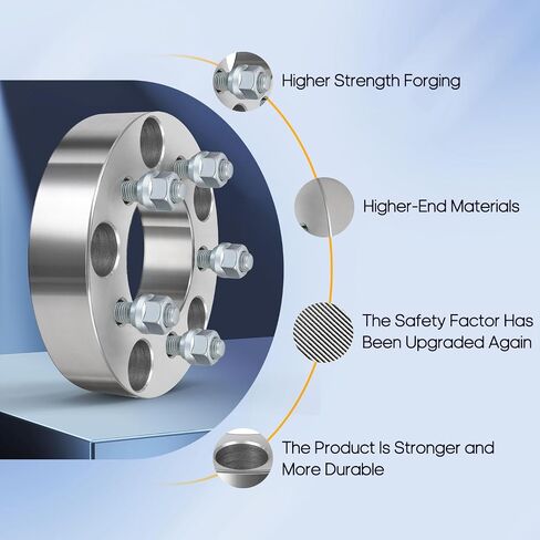 OCPTY 4PCS 5x135 to 5x4.5 Wheel Adapters 1.5 inch 12x1.5 Studs 87.1mm Hub Bore Forged Wheel Adapters 5 Lug fit for Blackwood for Expedition for F-150 for F-150 Heritage in Saudi Arabia