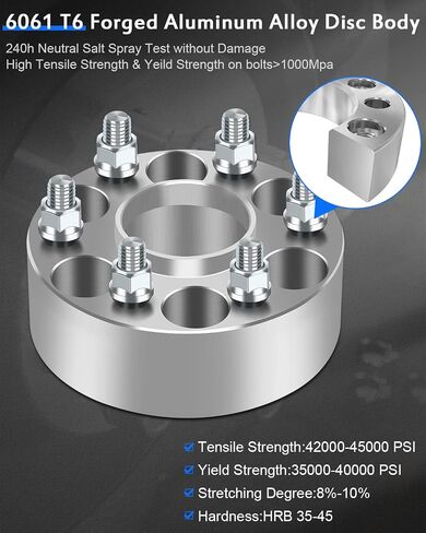 ECCPP 4x 6 lug Wheel Spacers 6x4.5 to 6x4.5 12x1.25 66.1mm 2" inch fit for 2005-2019 for Nissan Frontier 2005-2012 for Nissan Pathfinder 2005-2015 for Nissan Xterra in Saudi Arabia