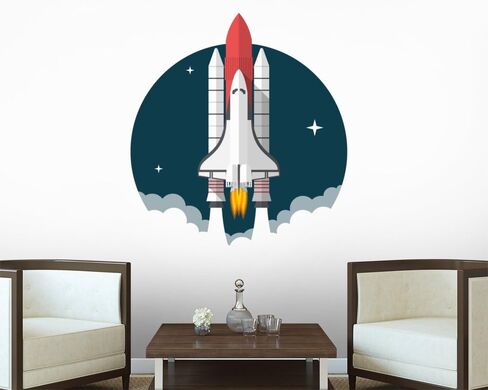 FOT-81217073-30 WM58455 ملصقات جدارية قابلة للتقشير واللصق، مقاس 76.2 سم ارتفاعًا × 76.2 سم عرضًا، متوسط ​​الحجم in Kuwait