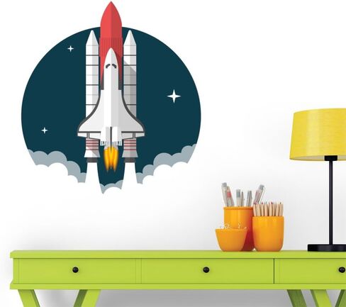 FOT-81217073-30 WM58455 ملصقات جدارية قابلة للتقشير واللصق، مقاس 76.2 سم ارتفاعًا × 76.2 سم عرضًا، متوسط ​​الحجم in Kuwait