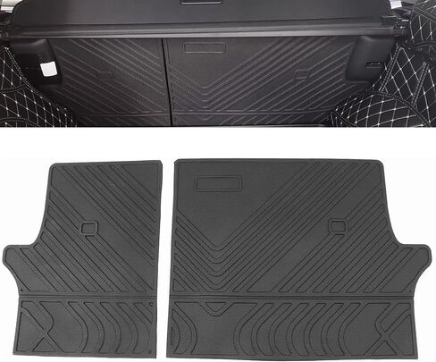 MotorFansClub Rear Seat Cover Mats Liner Backrest Mat Fit for RAV4 2019 2020 2021 2022 2023 2024 Rear Seat Back Cover Protectors Cargo Liner Black in Saudi Arabia