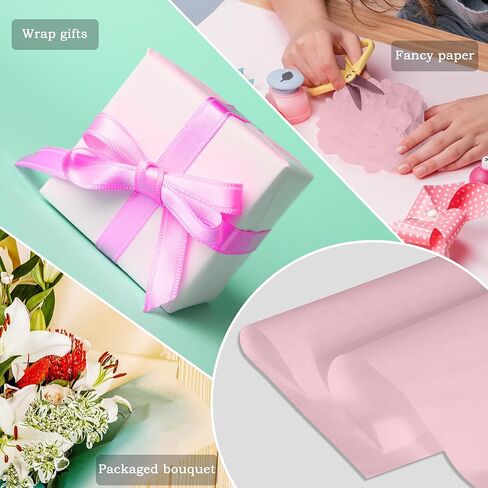 PINWATT 500 ورقة مقاس 20 بوصة × 30 بوصة من المناديل الورقية البيضاء لأكياس الهدايا ورق التغليف، وحفلات أعياد الميلاد وحفلات الزفاف وحفلات الزفاف وتغليف هدايا الكريسماس والفنون الحرفية لتزيين الحفلات in Kuwait