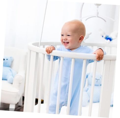 1 Set Net Bracket Baby Holder Baby Accessories Crib Canopy Cot Canopy Holder Crib Tent Bracket for Bed Net Stick Bed Canopy Crib Net Steel Clip-on Bed Curtain White in Kuwait