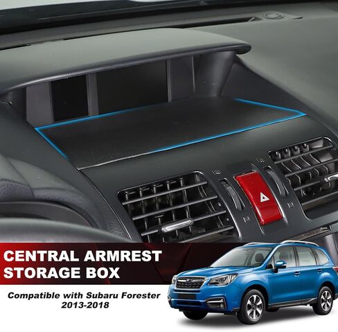 Car Dashboard Pad Auto Dashboard Mats Suitable for Subaru Forester 2013-2018 Dashboard Cover Mat Car Dashboard Leather Mats (Black) in Saudi Arabia