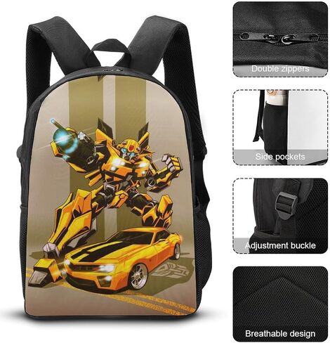 Backpack Cartoon Teens 17"" School Student Cartoon Girl With Lunch Bag Pencil Bag Set For Girls 3pcs Set Backpack, Black in Saudi Arabia