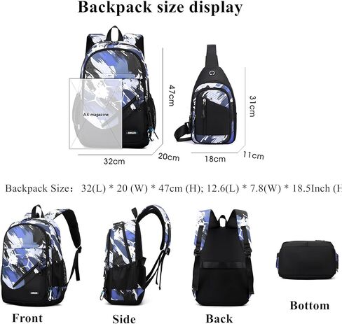Backpack for Boys School Backpack for kids Elementary School Bookbag Set Kids Bookbag in Saudi Arabia