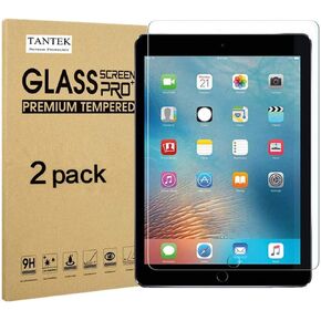 TANTEK [2-Pack Screen Protector Compatible for iPad Pro 10.5 inch,Tempered Glass Film,Ultra Clear,Anti Scratch,Bubble Free,Apple Pencil Compatible in Kuwait