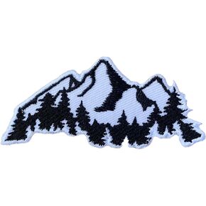 Mountain Forest Iron On Patches Embroidered Applique Iron On for Jeans, Clothes, Caps, Backpack, Hats