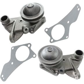 Pair(2) Flathead Water Pumps Compatible With 1932-1952 Fo-rd F1 Deluxe Anglia Pickup Truck #GH5592DRV, GH5592PASS ; No Drilling or Modifications Needed for Installation