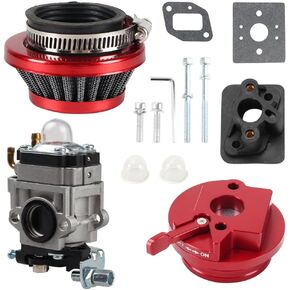 15mm Carburetor for 33cc 43cc 47cc 49cc 50cc 2 Stroke Engine Pocket Bike Dirt Bike Gas Scooters ATV Quad Stand-up Mini-Choppers XG-550 BladeZ Moby X 40-5 Carb & Air Filter Upgrade Kit 15mm Intake Hole