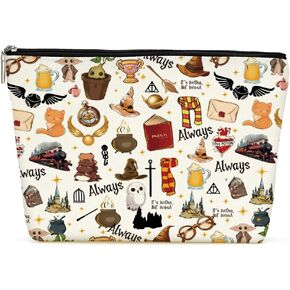 Inspired Book Decor Makeup Bag Cosmetic Bag Magic Book Lovers Gifts Funny Book Club Gifts Reading Librarian Gifts for Women Friend Sister Daughter Bestie Christmas Birthday Friendship Gifts